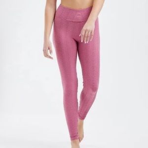 Booty by Brabants Dusty Pink Croc Skin Leggings